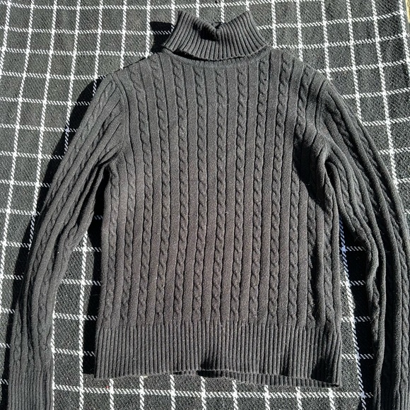 Eddie Bauer | Sweaters | Eddie Bauer Knit Wool Turtleneck Sweater Rare ...